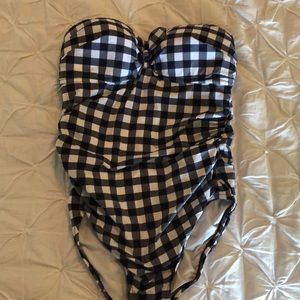 J Crew strapless one piece bathing suit
